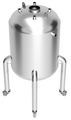 USA Lab 316L Sanitary Pressure Vessel w/ 4A Finish