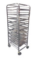 Uline Mobile Pan Rack - Full Height w/ 9 Shelves - USED