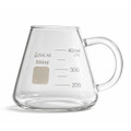 USA Lab Erlenmeyer Flask Mug, 500 mL borosilicate glass 3.3, scientific laboratory-style coffee mug