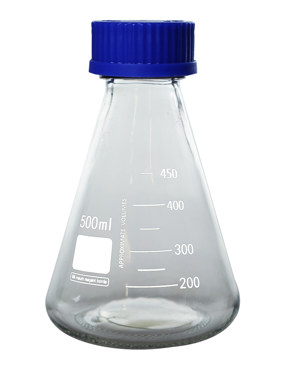 USA Lab Erlenmeyer Flask Borosilicate 3.3 with GL45 Screw Cap - 500ml