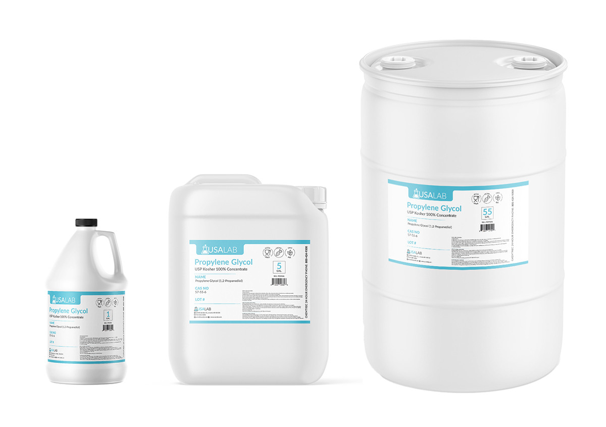 Propylene Glycol 1 Gallon, 5 Gallon, 55 Gallon | USA Lab