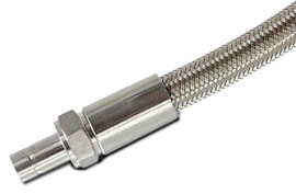 USA Lab 1/4" Compression Tube Stub Stainless Steel Hose 12", 24", 36", 48", 60", 72", 96", 144"