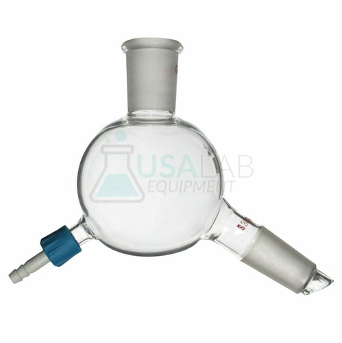 USA Lab 24/40 250mL Short Path Distillation Single Cow Receiver Adapter - 120°