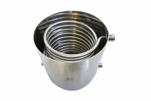 Stainless Steel 10" Condensing Coil Bucket- SS304- Various sizes- 1/2" , 1/4"