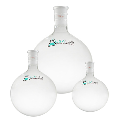 USA Made 1 Neck Round Bottom Flask - 24/40