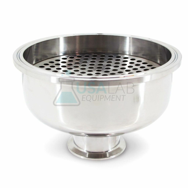 Hemispherical Filter Plate Reducer- Tri Clamp 6" to 2" - SS304