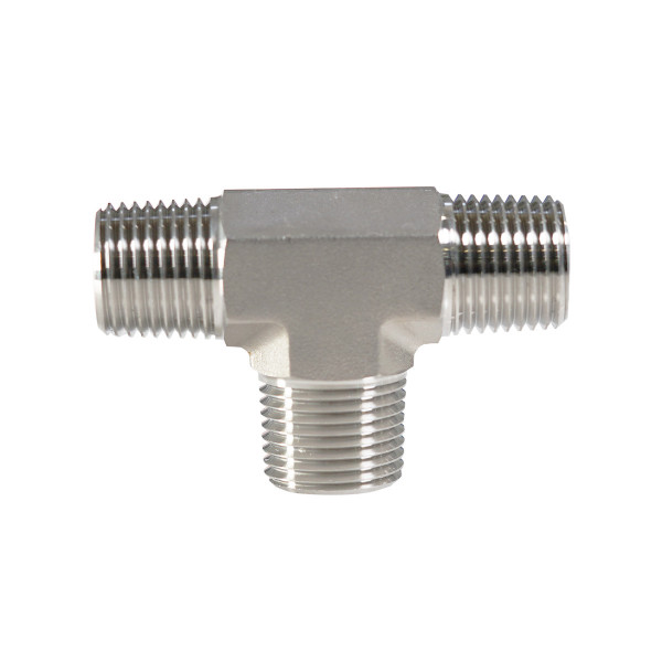 3 WAY STAINLESS STEEL TEE 1/2 MNPT
