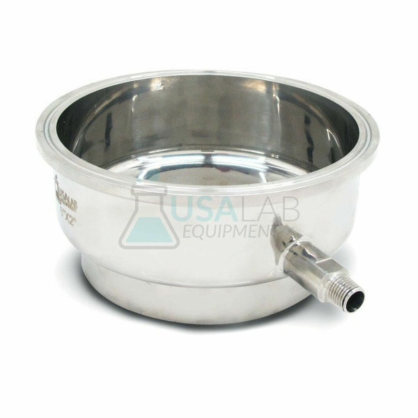 USA Lab 6" x 3" Collection Base With 1/2" MNPT Drain Port