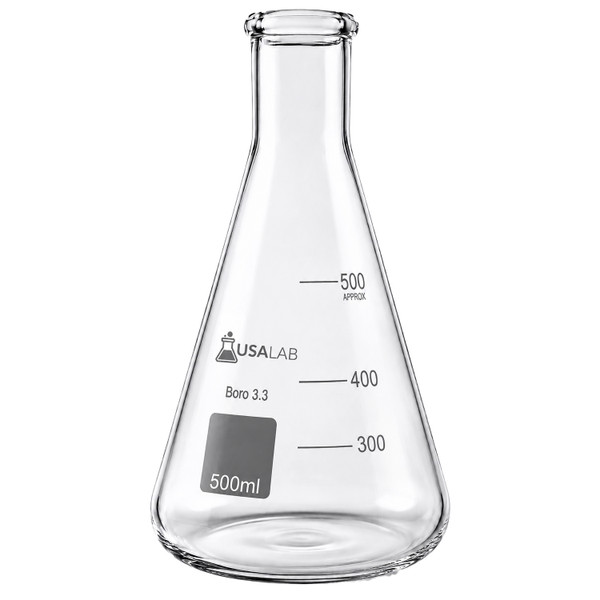 USA Lab Erlenmeyer Flask made from Borosilicate 3.3 glass for laboratory mixing heating and storage