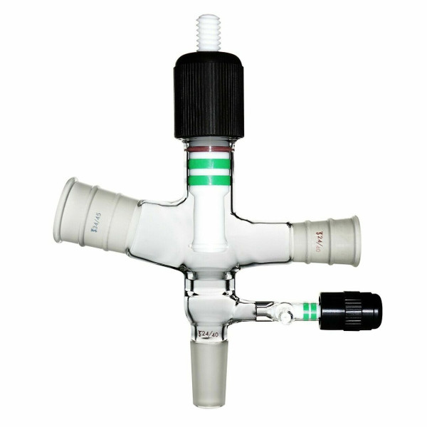 USA Made 34/45 Single Cow Isolation Adapter w/ Viton Gaskets & PTFE Valve C2
