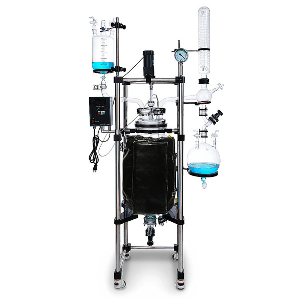 USA Lab 50L Single Jacketed Glass Reactor (Optional ETL, Explosion Proof & Pneumatic Mixers)