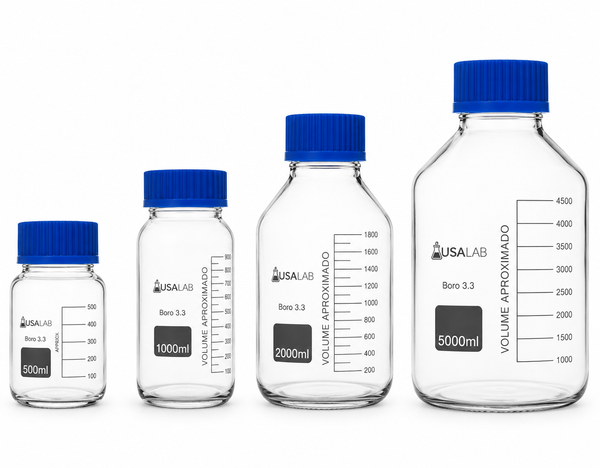 USA Lab GL80  Wide Mouth  Media Storage Bottle - 1L, 2L & 5L