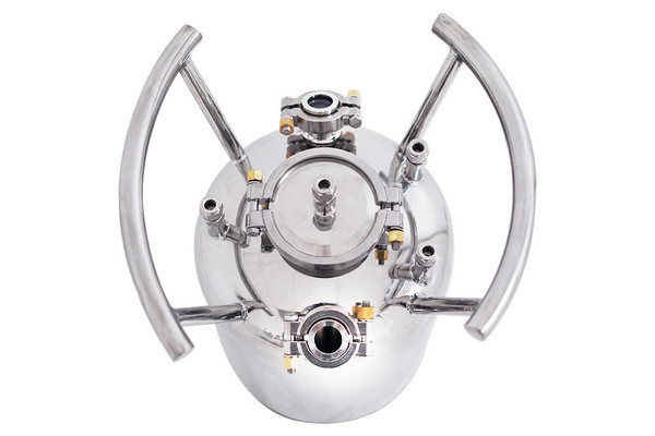 USA Lab 50lb Stainless Steel Solvent Tank W/ Compression - SS304 50LB Water (24LB Butane)