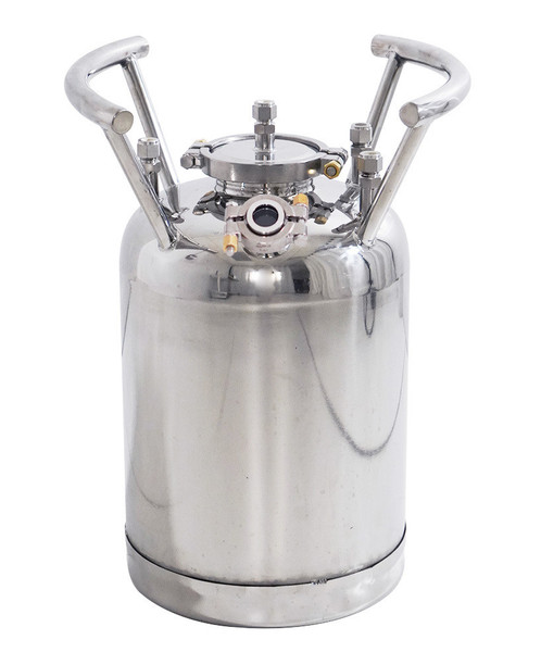 USA Lab 50lb Stainless Steel Solvent Tank W/ Compression - SS304 50LB Water (24LB Butane)
