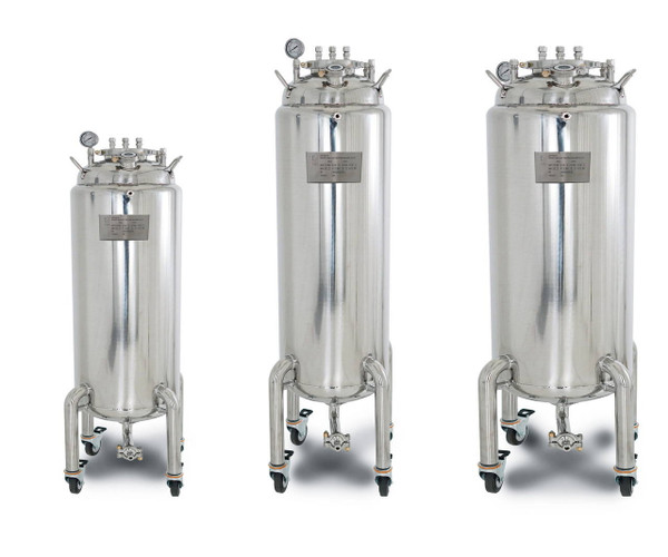 USA Lab ASME Dual Jacketed Solvent Tank w/ Compression - 200LB , 400LB & 600LB  (48LB, 96LB, 192LB & 300LB Butane)