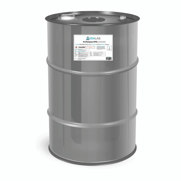 USA Lab High Purity Lab Grade N-Pentane 99% - 1Gal, 5Gal, 55Gal