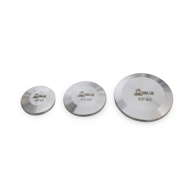 USA Lab KF End Cap – Stainless Steel ISO-KF Blank Flange for KF16, KF25 & KF40 Vacuum Fittings
