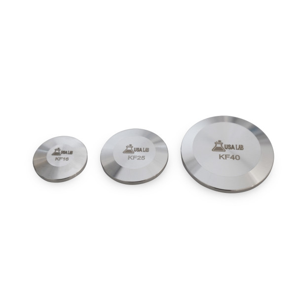 USA Lab KF End Cap – Stainless Steel ISO-KF Blank Flange for KF16, KF25 & KF40 Vacuum Fittings