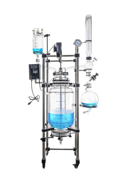 USA Lab Single Jacketed Glass Filter Reactor – 20L, 50L & 100L ETL Certified UL and CSA laboratory reactor system