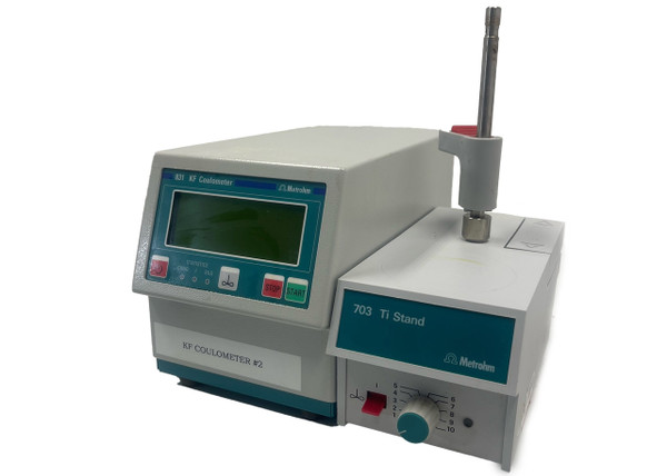Metrohm KF Coulometer With 703 Ti Stand