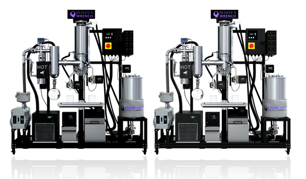 Beaker & Wrench Dual 6" Wiped Film Evaporator