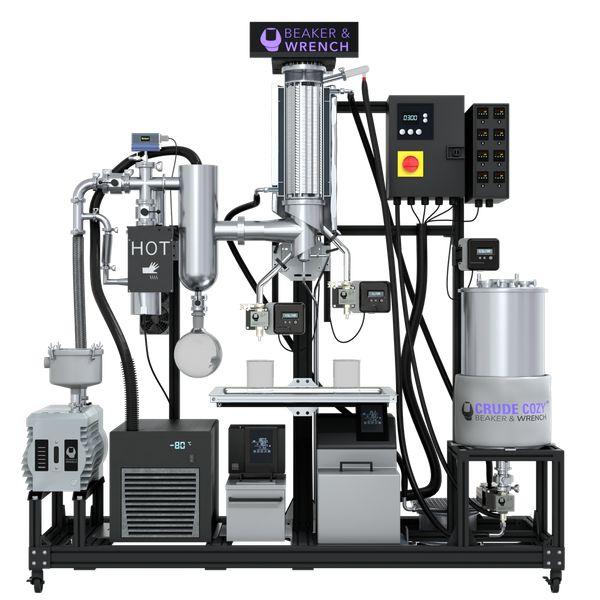 Beaker & Wrench Dual 6" Wiped Film Evaporator
