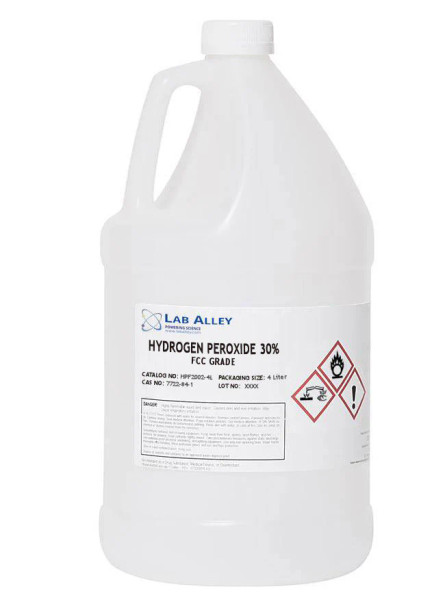 Lab Alley Hydrogen Peroxide 30%- Food Grade,Kosher