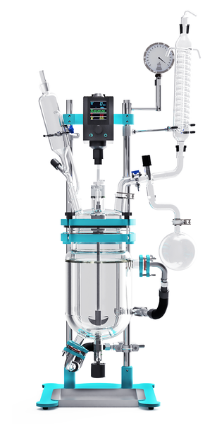 USA Lab Benchtop 5L Single Jacketed Glass Reactor