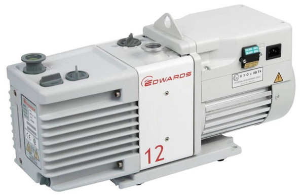 Edwards RV12 8.4 CFM Two-Stage Rotary Vane Vacuum Pump, 115/230V, 1-Ph