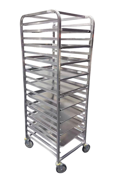 Uline Mobile Pan Rack - Full Height w/ 9 Shelves - USED