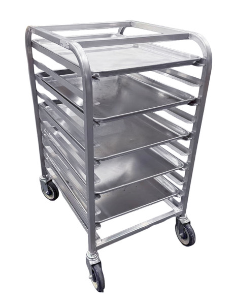 Uline Mobile Pan Rack - Half Height w/ 5 Shelves - USED