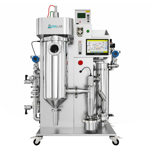 USA Lab Organic Spray Dryer closed-loop nitrogen spray drying system for organic solvent recovery and oxygen-sensitive materials.