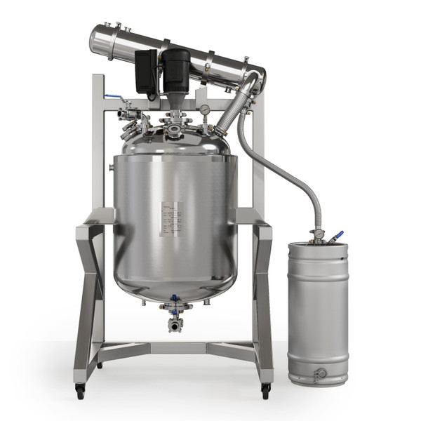 USA Lab Dual-Jacketed ASME 300L 316L-Grade Stainless Steel Reactor with Standard and Explosion Proof Mixer Options