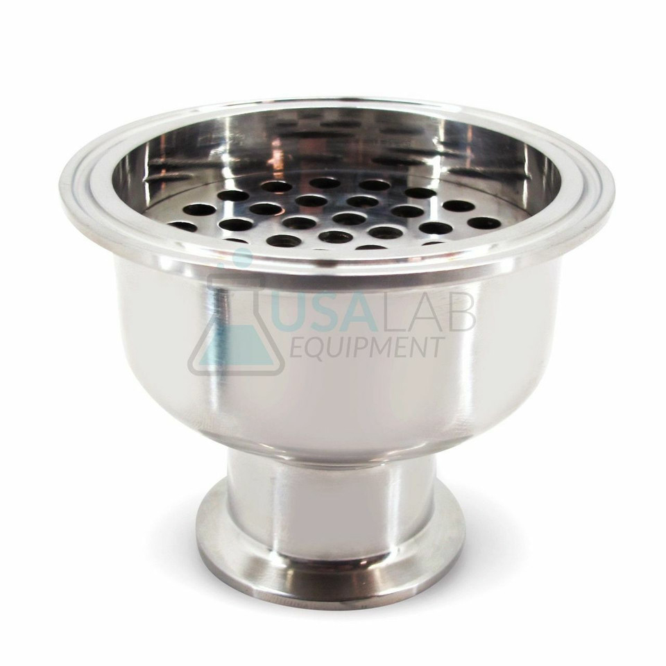 Hemispherical Filter Plate Reducer- Tri Clamp 3" to 1.5" - SS304