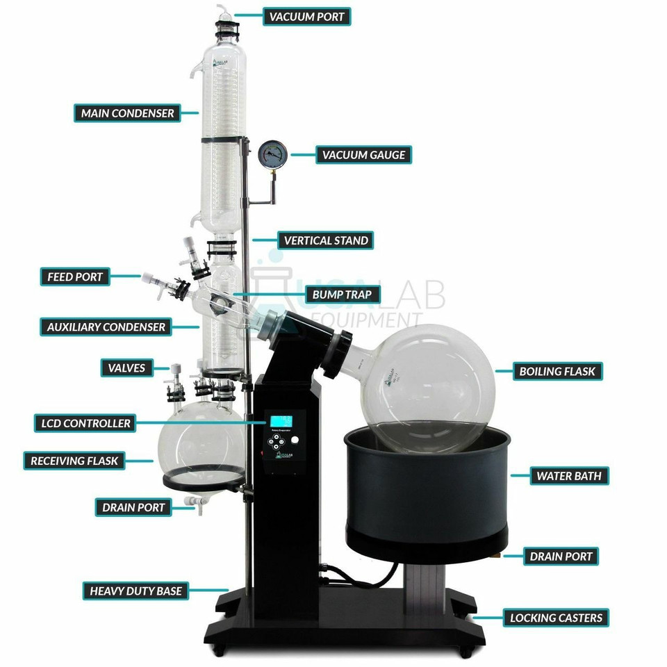 USA Lab 50L Rotary Evaporator RotoVap RE-1050 (ETL Certification to UL and CSA Standards)