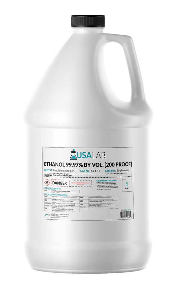 USA Lab 200 Proof Ethanol USP 99.97% - Excise Tax Included