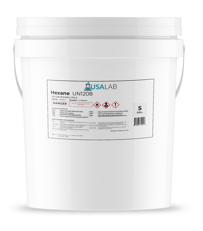 USA Lab Hexane 99.5% High Purity Lab Grade