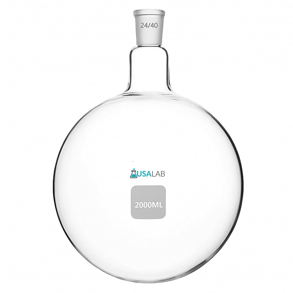 USA Lab Round Bottom Flask - 1 neck 24/40 - Various Sizes