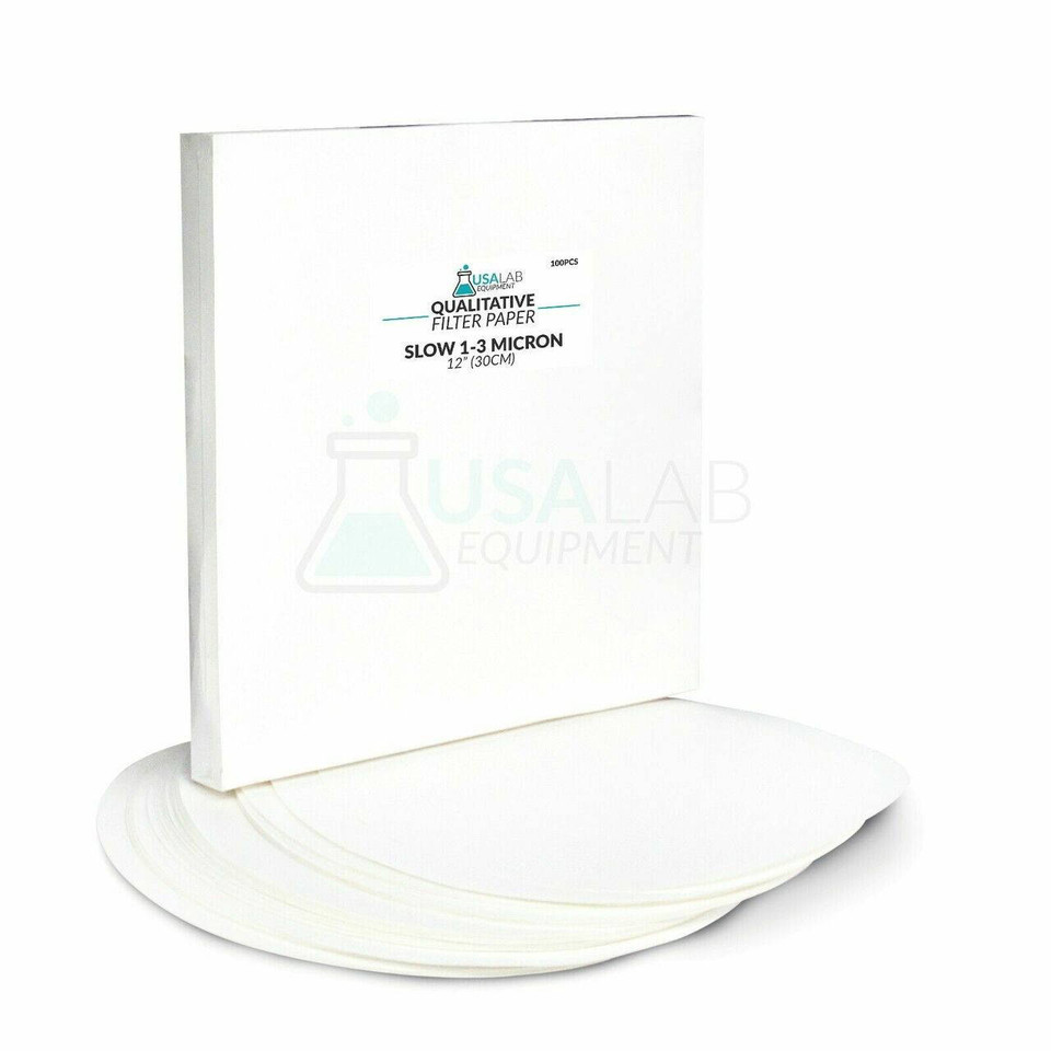 USA Lab Qualitative Filter Paper - Slow 1-3um Micron - Various Sizes