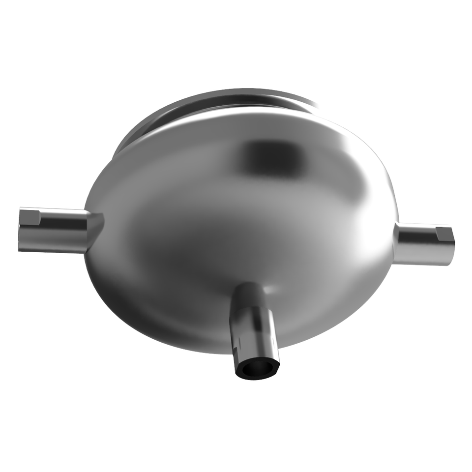 USA Lab 6" Hemi Jacketed Collection Base with 3 - 1/2" FNPT