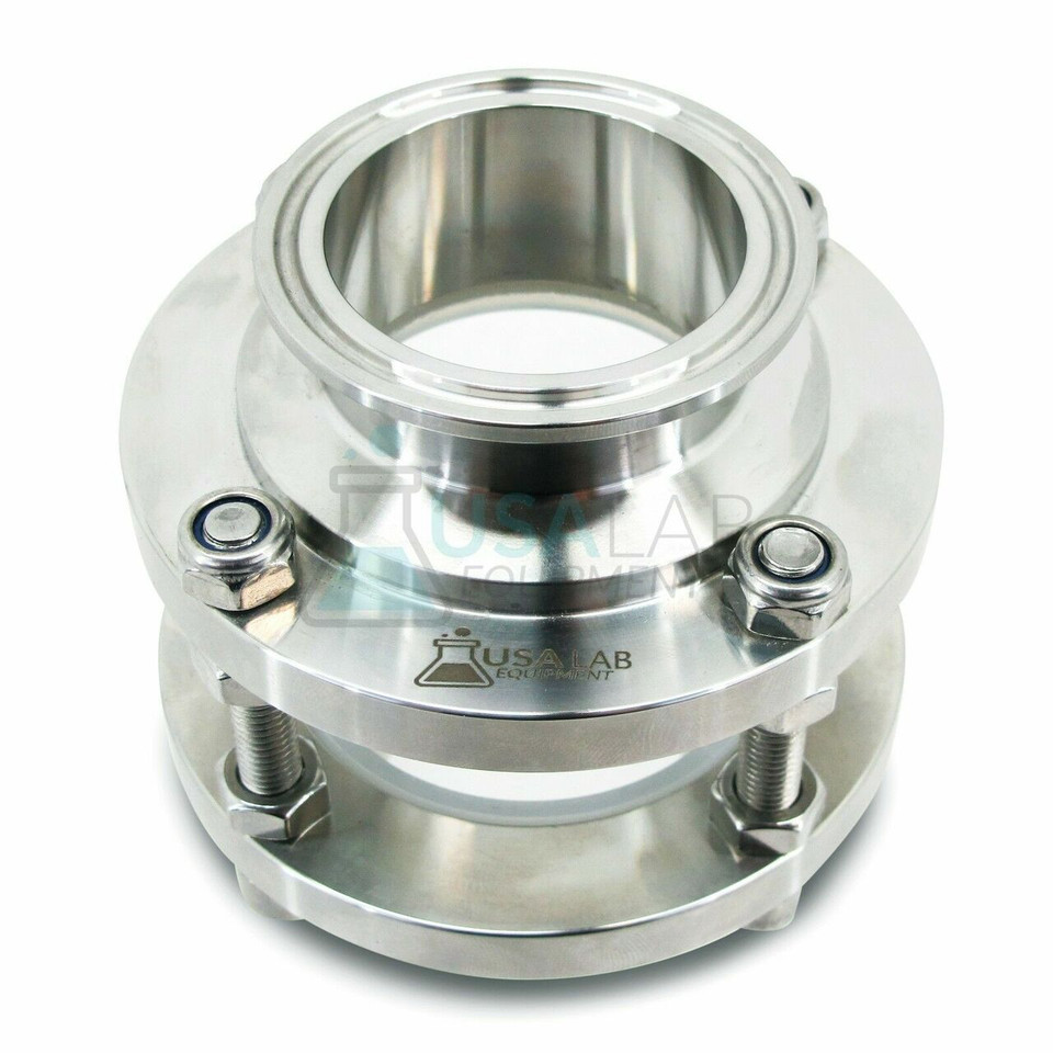 Tri-Clamp Sanitary Short Sight Glass Stainless 304- Various Sizes - 1.5", 2", 3", 6", 12"