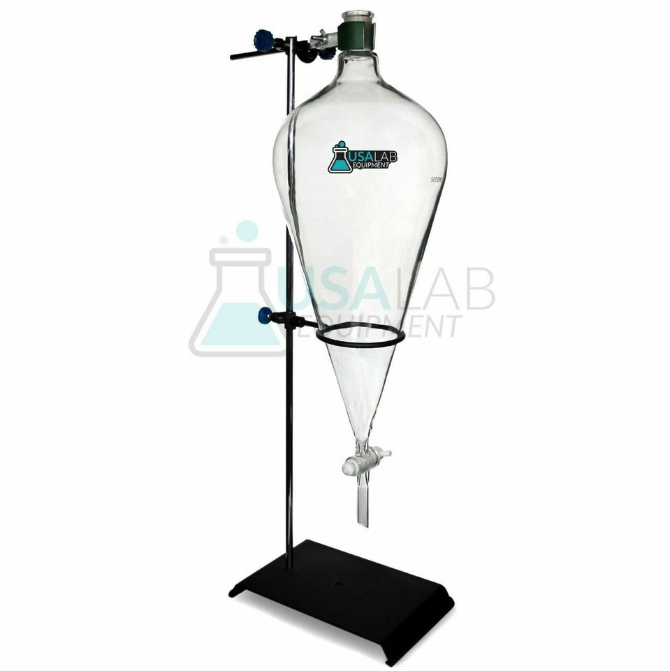 USA Lab Separatory Funnel with PTFE Valve - Various Options 1L / 2L / 5L
