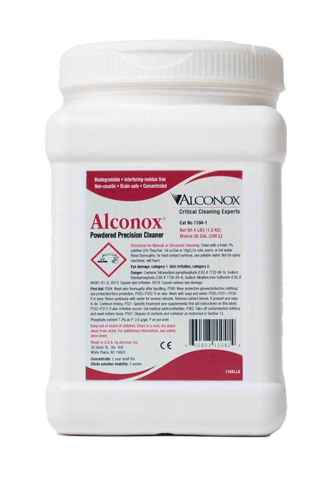 Alconox – Powdered Precision Cleaner 4lbs - Used with Ultrasonic Cleaner