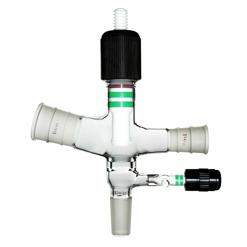 USA Made 34/45 Single Cow Isolation Adapter w/ Viton Gaskets & PTFE Valve C2