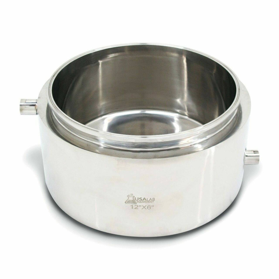 USA Lab 12" Jacketed Collection Base - 1/2" FNPT Jacket