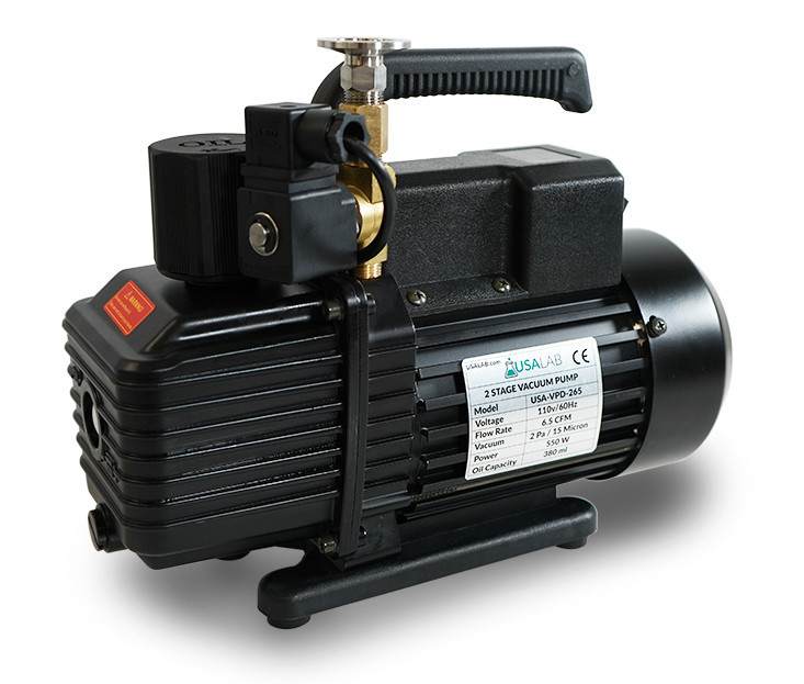 USA Lab Premium VPD-230 3CFM 2-stage rotary vane vacuum pump for laboratory and industrial vacuum applications