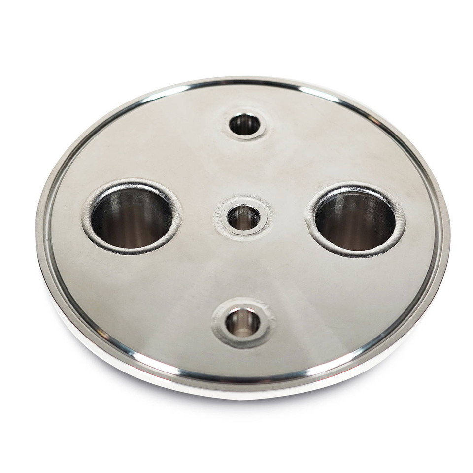 USA Lab Flat Lid w/ (3) 1/2" Compression Superlok and (2)1.5" TC - 6",8",10",12"