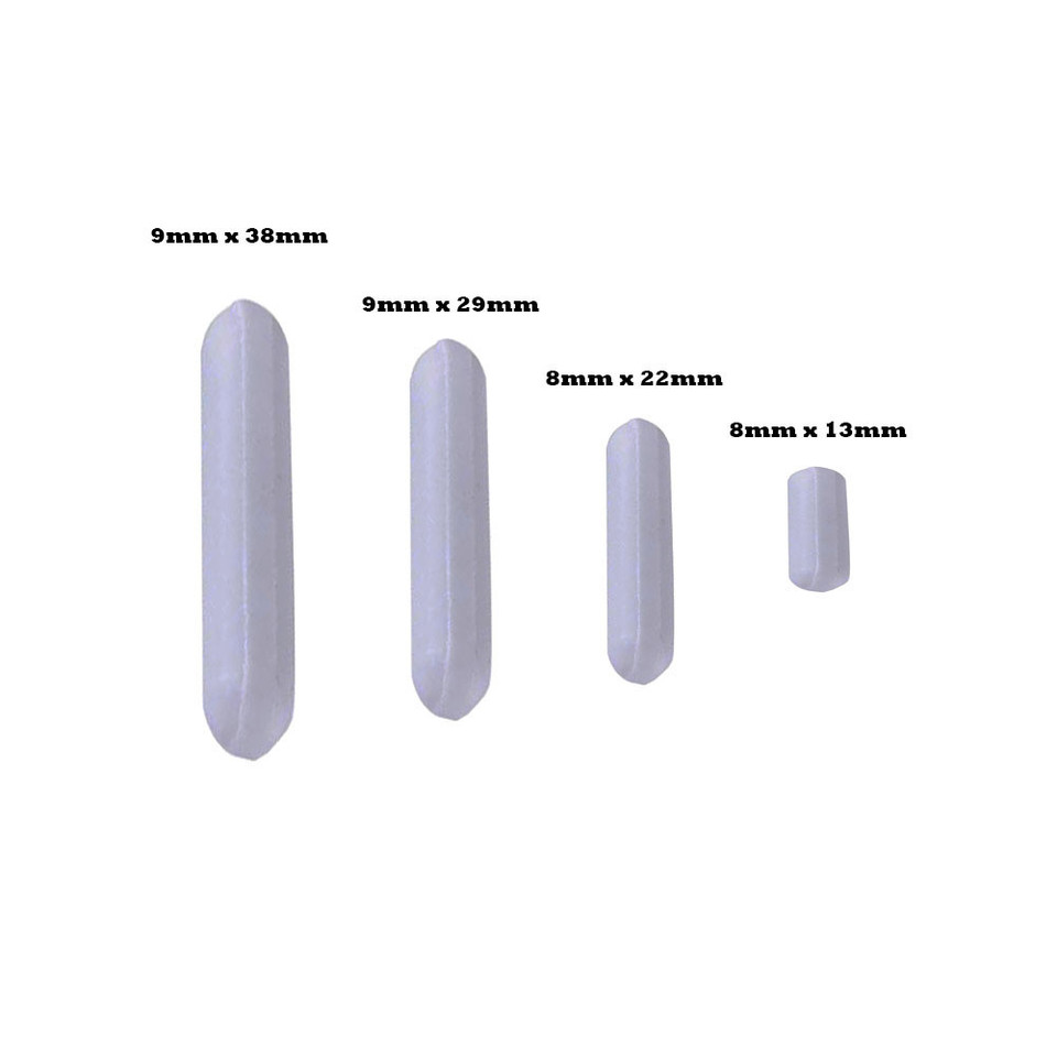 USA Lab Rare Earth Magnet Pill Shaped Stir Bars - Various Sizes