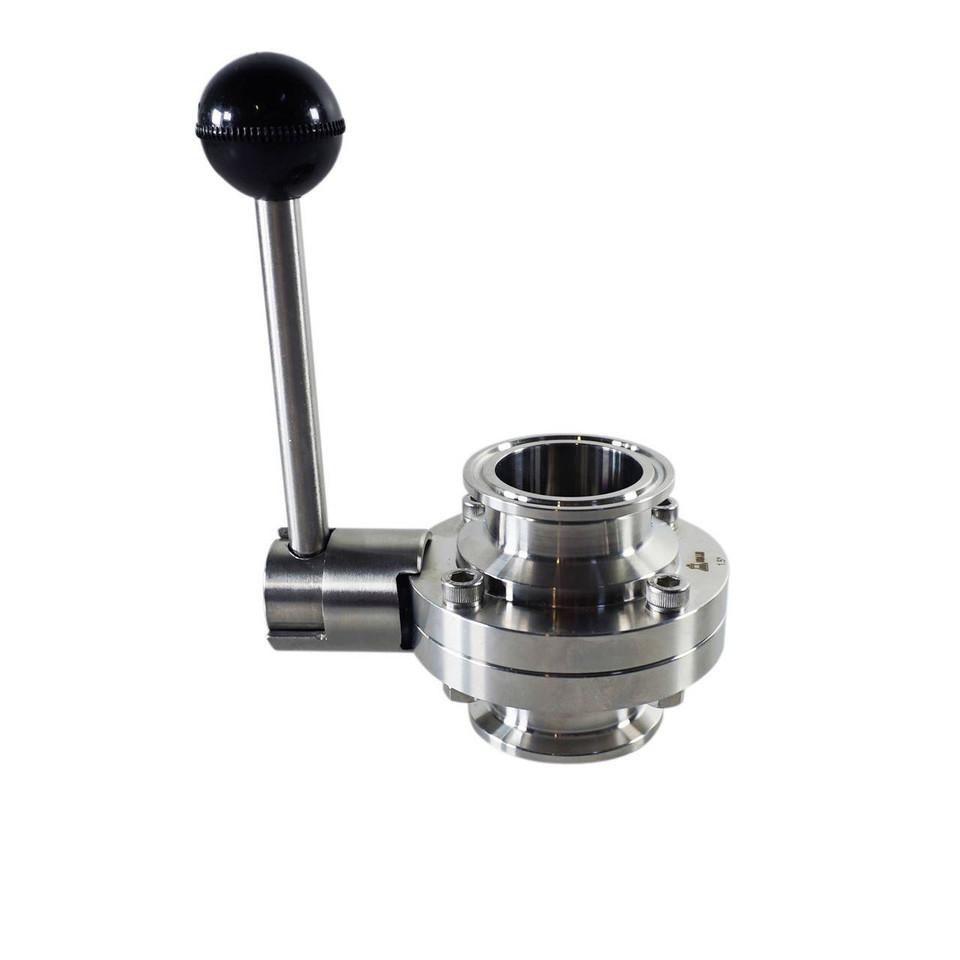 USA Lab Butterfly Valve - Tri-Clamp, Trigger Handle