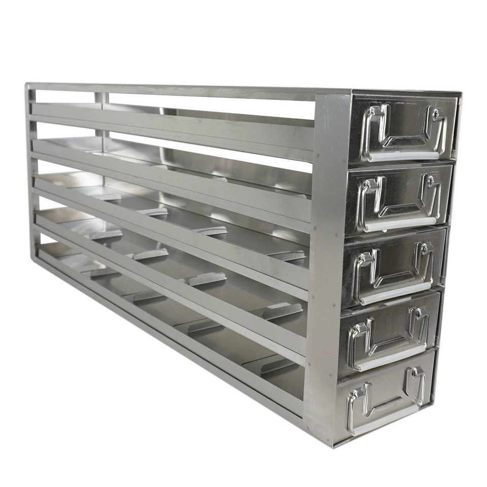 Haier Rack  And Drawers For Upright -86Â°C DW-86L578J, DW-86L728J, DW-86L828J - DCJ-55-A 2" Stainless Steel Rack 5*5, Stainless Drawer Rack 5*5